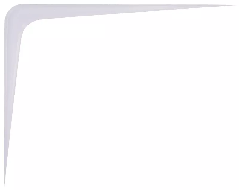 10 X 12 In. Bracket Shelf, Steel, Powder Coated, White, 132 Lb/pair
