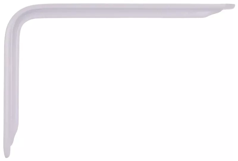 12 Inch White Powder Coated Shelf Bracket - Model 25221phl-ps