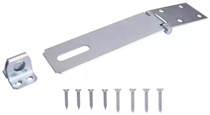 6 Inch Zinc Plated Non-swiveling Safety Hasp For Doors And Cabinets