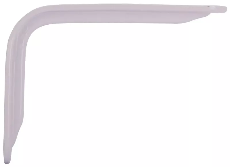 8 Inch White Powder Coated Shelf Bracket - Model 25220phl-ps