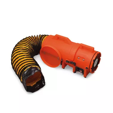 Allegro 9533-15 8" Axial AC Plastic Blower with Compact Canister and 15' Ducting | 1/3 HP | 115V-230V AC