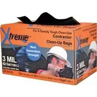 Xtreme INV-50-20CB-I Contractor Clean-Up Bag, 42 gal Capacity
